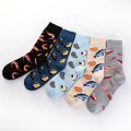 chaussettes d&#39;équipage personnalisées chaussettes personnalisées chaussettes pour hommes heureux